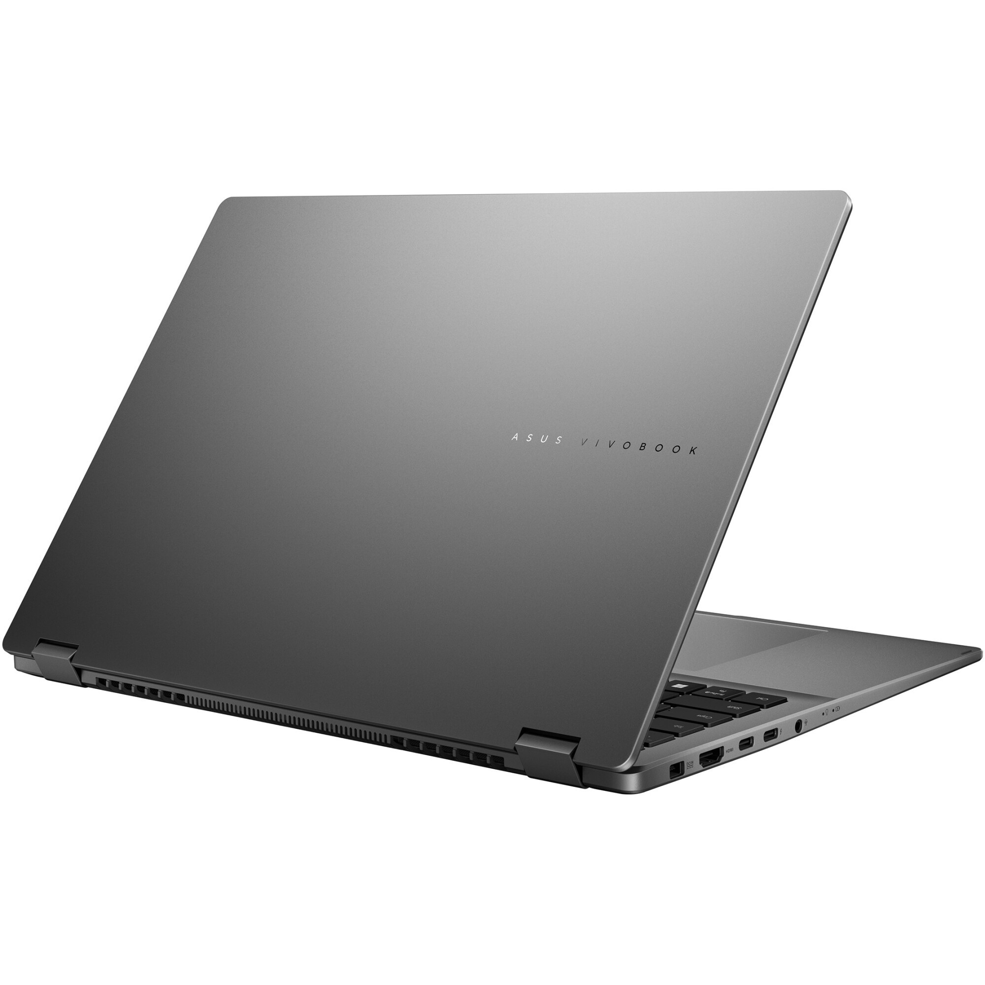 Laptop ASUS Vivobook 16 Flip TP3607SA cu procesor Intel® Core™ Ultra 5 226V pana la 4.5GHz, 16'', 3K, OLED, 120Hz, Touch, 16GB LPDDR5X RAM, 1TB SSD, Intel® Arc™ Graphics, Windows 11 Pro, Matte Gray