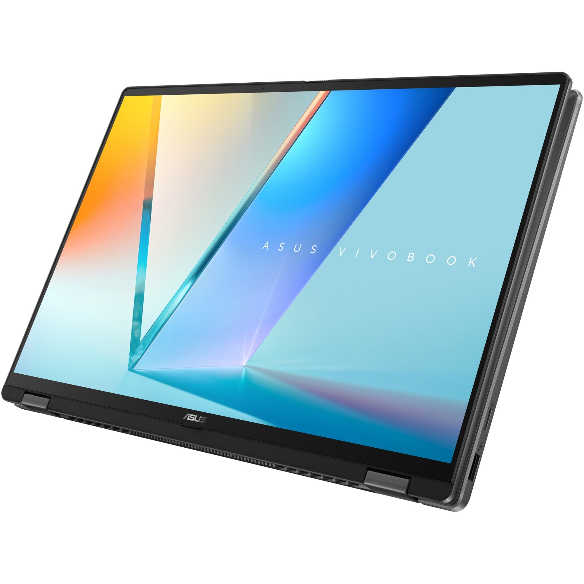 Laptop ASUS Vivobook 16 Flip TP3607SA cu procesor Intel® Core™ Ultra 5 226V pana la 4.5GHz, 16'', 3K, OLED, 120Hz, Touch, 16GB LPDDR5X RAM, 1TB SSD, Intel® Arc™ Graphics, Windows 11 Pro, Matte Gray