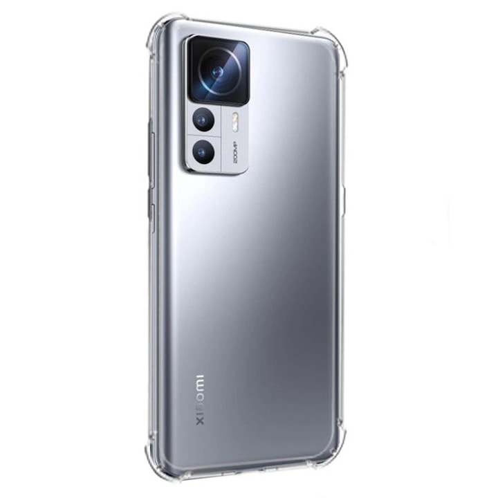 Husa Pentru Telefon, compatibila cu Xiaomi 12T/ 12T Pro, Protectie antisoc, Silicon Ultra Slim High Tech, Crystal Clear