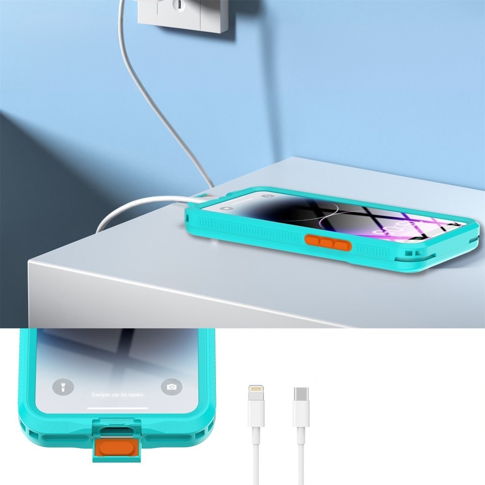 Husa pentru iPhone 12 Pro Max/13 Pro Max/14 Pro Max/ 15 Pro Max/16 Pro Max/15+/16+ - ShellBox AirBox Waterproof IP68 Case (6.7 inch) - Blue