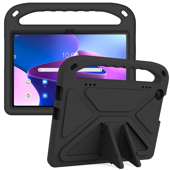 Husa tableta pentru copii, XGSM, Compatibil cu Lenovo Tab M10 10.1 Gen 3, Spuma EVA, Negru