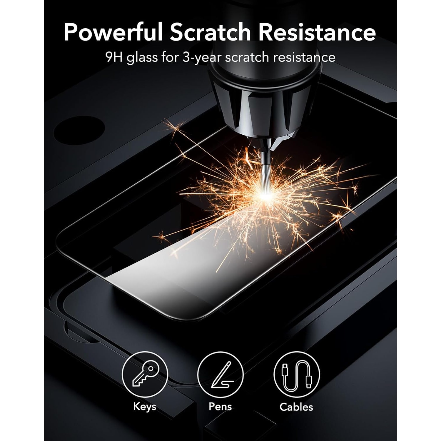 Folie Sticla securizata Privacy Infinity Enterprise pentru Apple iPhone 16 Pro Max, protectie Display, compatibila, 9H pentru ecran telefon Fata AntiShock, Flexibil, lipire Completa