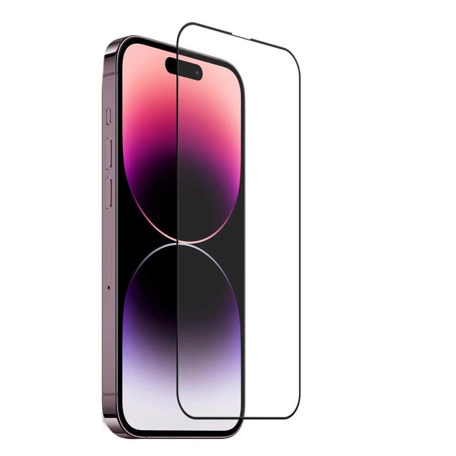 Folie Sticla OG Purple compatibil iphone 14 Pro, Protectie Profesionala Ecran 3D, full cover