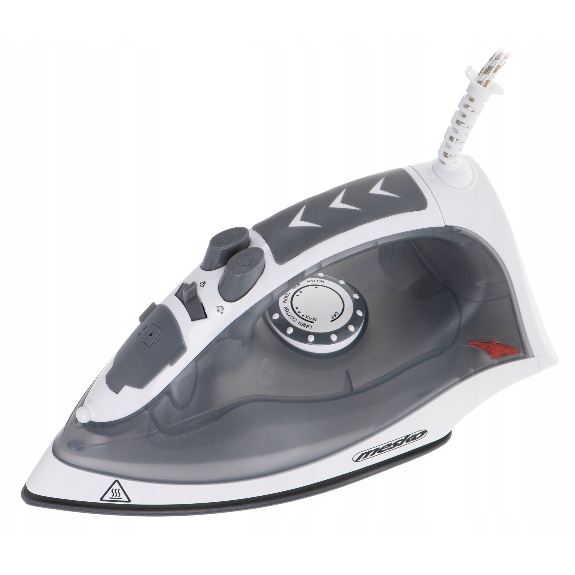 Fier de calcat cu abur Mesko MS 5037, ceramica, 2800W, gri, 26x10.5x14cm