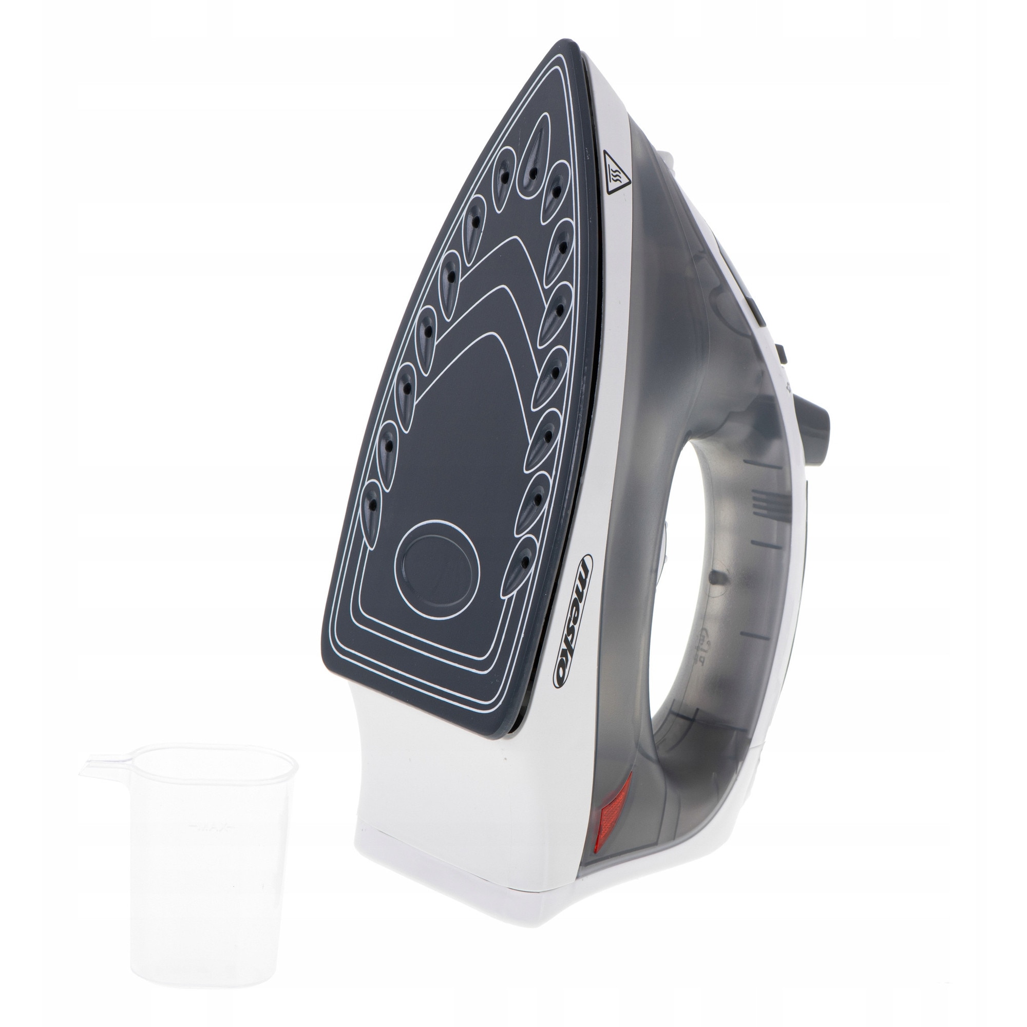 Fier de calcat cu abur Mesko MS 5037, ceramica, 2800W, gri, 26x10.5x14cm