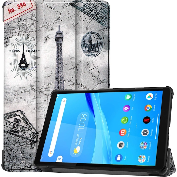 Husa de protectie pentru Lenovo Tab M8 Gen 4(TB-300FU/TB-300XU), 2023, Sigloo, 8", Paris
