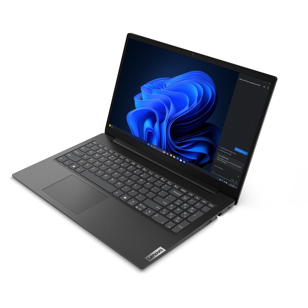 Laptop Lenovo V15 G5 IRL, 15.6" Full HD, Intel® Core™ i5 13420H pana la 4.6 GHz, 8 GB RAM DDR5 5200, 512 GB SSD, Intel® UHD Graphics, Free Dos, Business Black 512 GB