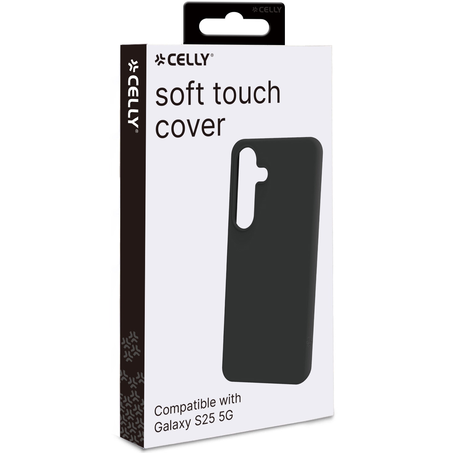 Husa de protectie Celly, Carcasa Silicon pentru Samsung Galaxy S25, Negru