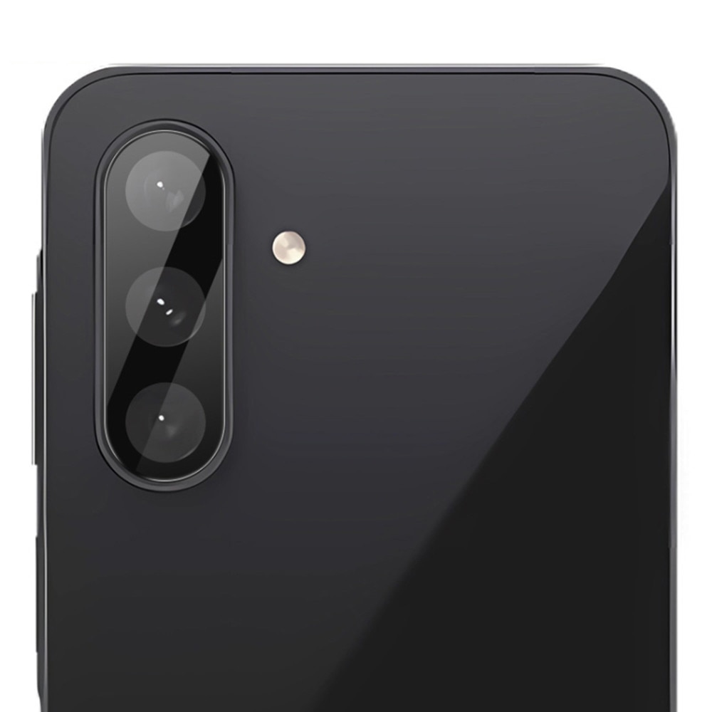 Folie de protectie camera pentru Samsung Galaxy A57 5G din sticla securizata, Full Cover, Rezistenta 9H, Anti-Zgarieturi, montare usoara - negru