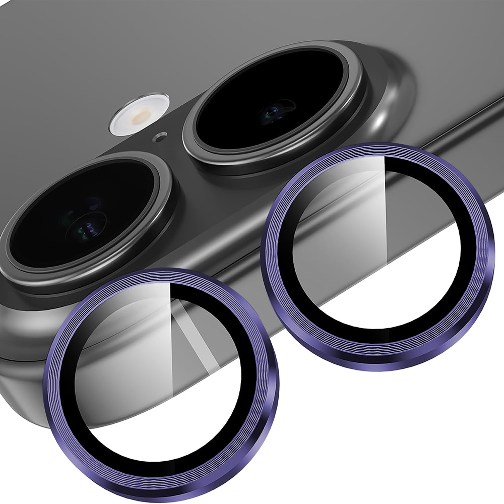 Folie Protectie Lentile Camera compatibila cu Apple iPhone 17, CASEY STUDIOS™ MaxDefense+, Ultra HD, Anti Amprente, Anti Zgarieturi, Anti Socuri, Mov Inchis
