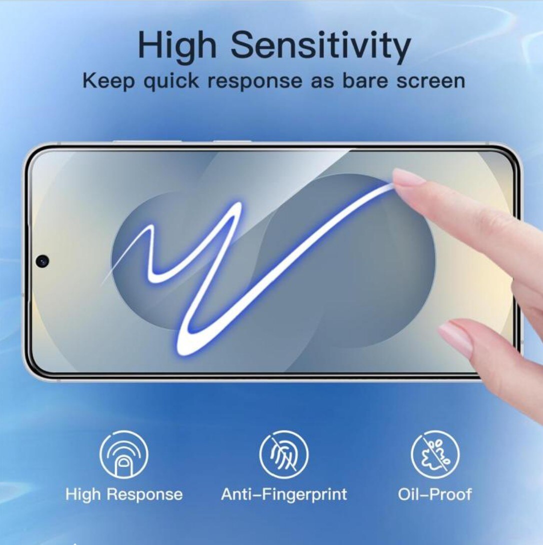 Folie Privacy Glass pentru Samsung Galaxy S26, Antisoc, Compatibila Amprenta, Margini negre