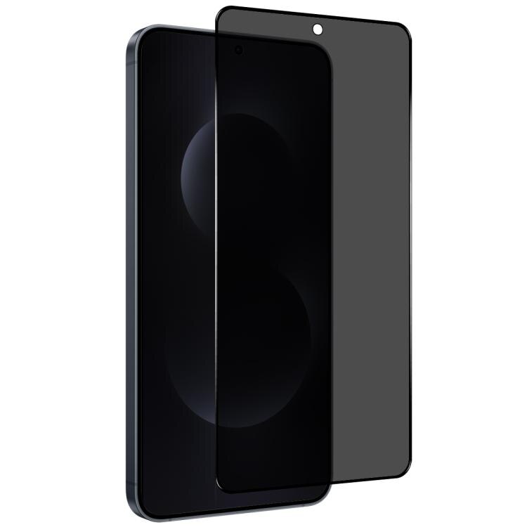Folie Privacy Glass pentru Samsung Galaxy S26, Antisoc, Compatibila Amprenta, Margini negre