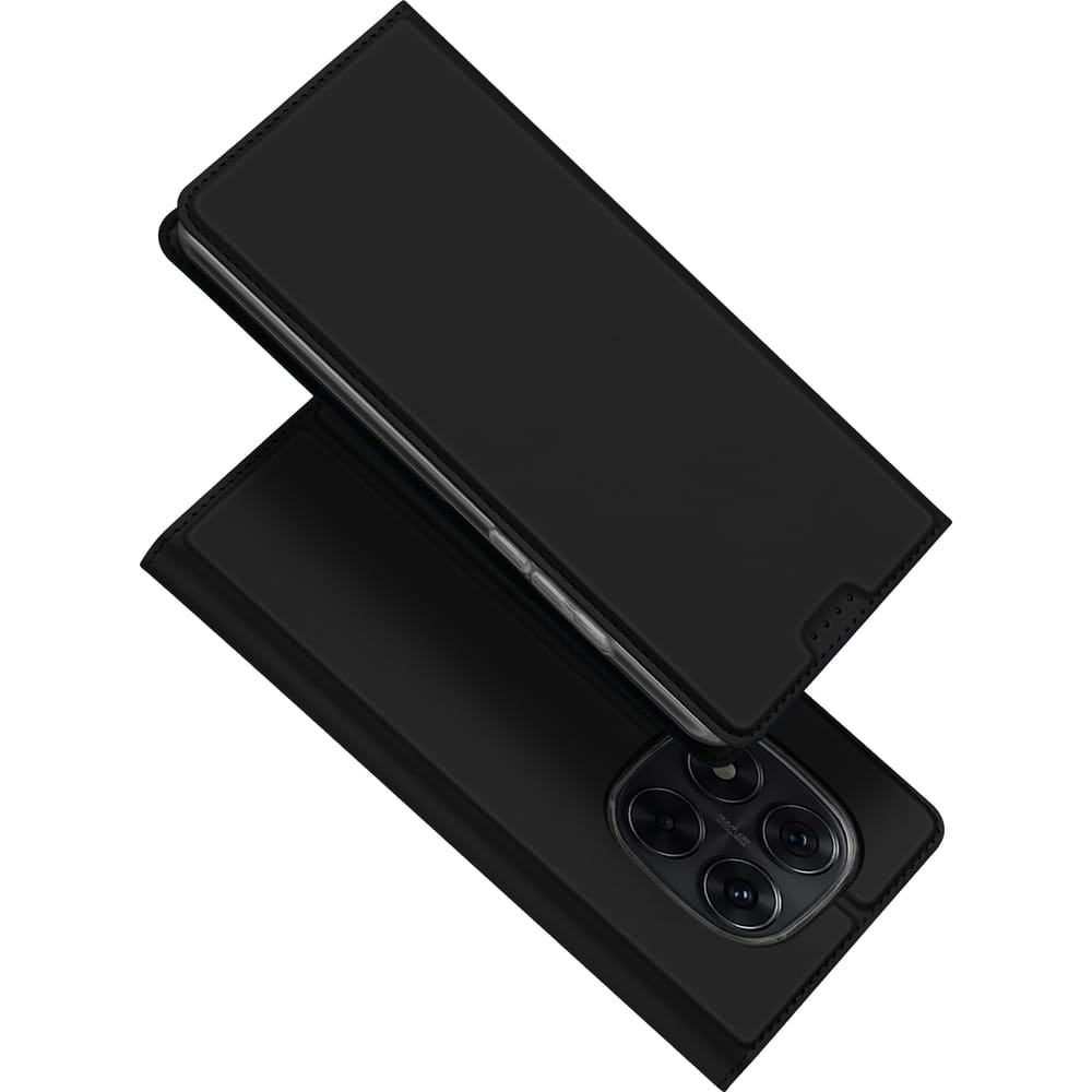 Etui portofel Dux Ducis Skin Pro pentru Xiaomi Redmi Note 14 Pro 5G, negru, cu functie stand, din piele ecologica, dimensiuni 15,81x7,20cm