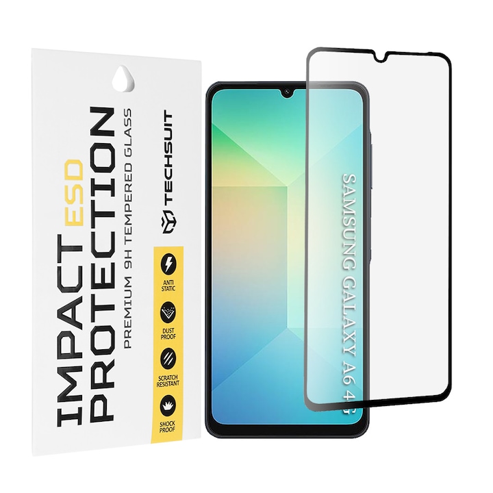 Folie pentru Samsung Galaxy A06 - Techsuit ESD Glass - Black