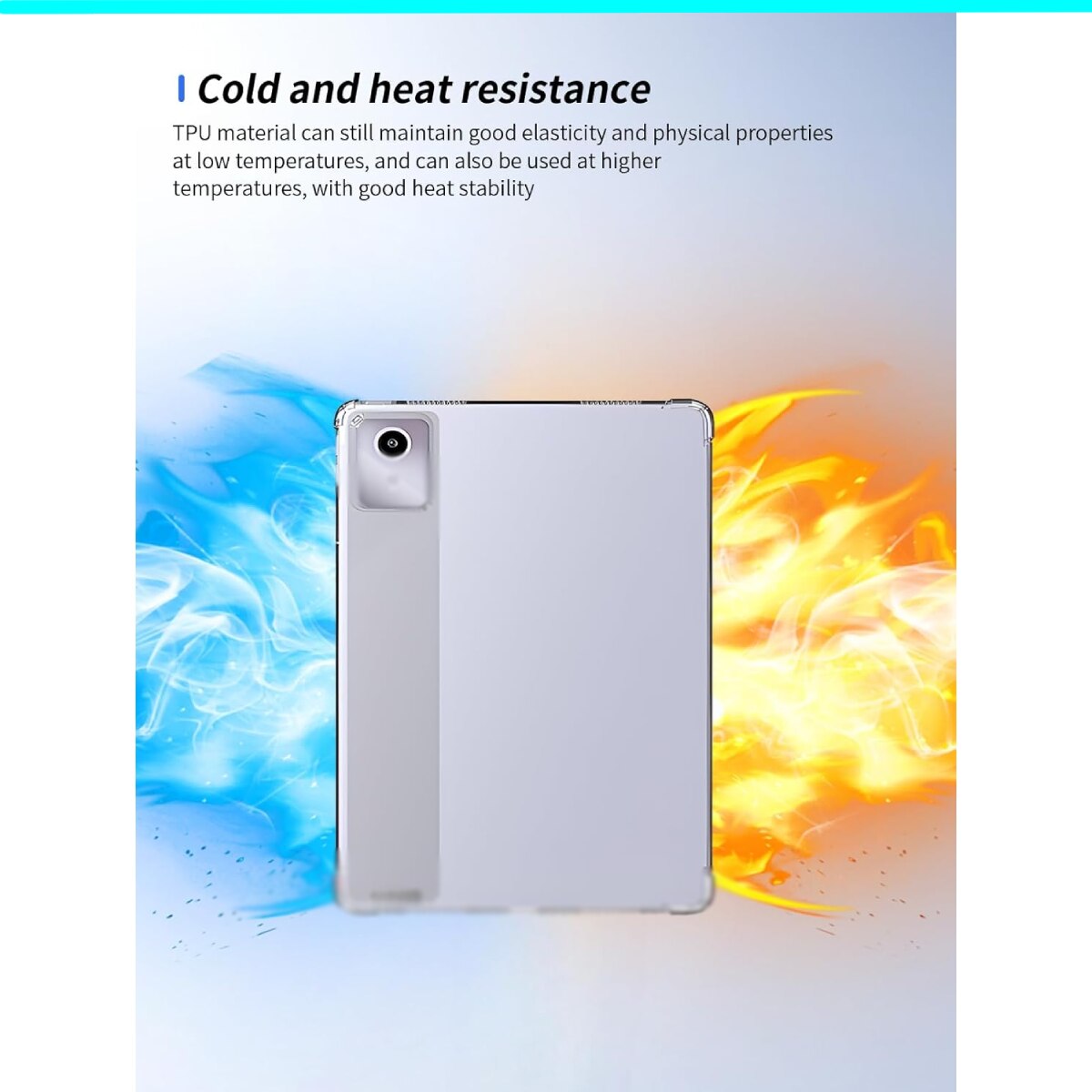Husa Carcasa protectie pentru tableta, pentru lenovo Tab M11 11 inch 2024, pentru TB330FU, pentru TB331FC, Material TPU, flexibil, rezistent soc, rezistent uzura, rezistent cadere, usor si subtire, all-inclusive, capac spate DIY, transparent, 11 inch