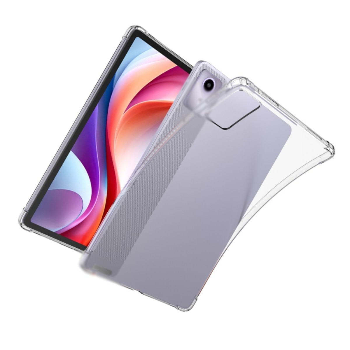 Husa Carcasa protectie pentru tableta, pentru lenovo Tab M11 11 inch 2024, pentru TB330FU, pentru TB331FC, Material TPU, flexibil, rezistent soc, rezistent uzura, rezistent cadere, usor si subtire, all-inclusive, capac spate DIY, transparent, 11 inch