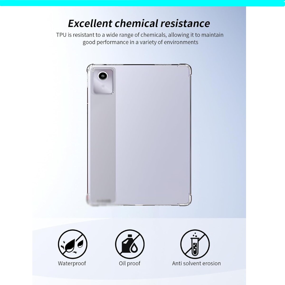 Husa Carcasa protectie pentru tableta, pentru lenovo Tab M11 11 inch 2024, pentru TB330FU, pentru TB331FC, Material TPU, flexibil, rezistent soc, rezistent uzura, rezistent cadere, usor si subtire, all-inclusive, capac spate DIY, transparent, 11 inch