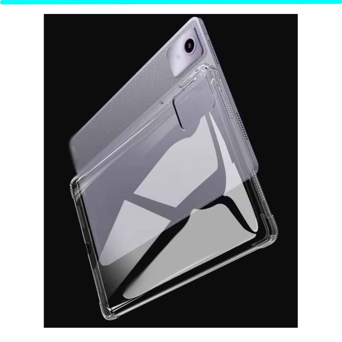 Husa Carcasa protectie pentru tableta, pentru lenovo Tab M11 11 inch 2024, pentru TB330FU, pentru TB331FC, Material TPU, flexibil, rezistent soc, rezistent uzura, rezistent cadere, usor si subtire, all-inclusive, capac spate DIY, transparent, 11 inch