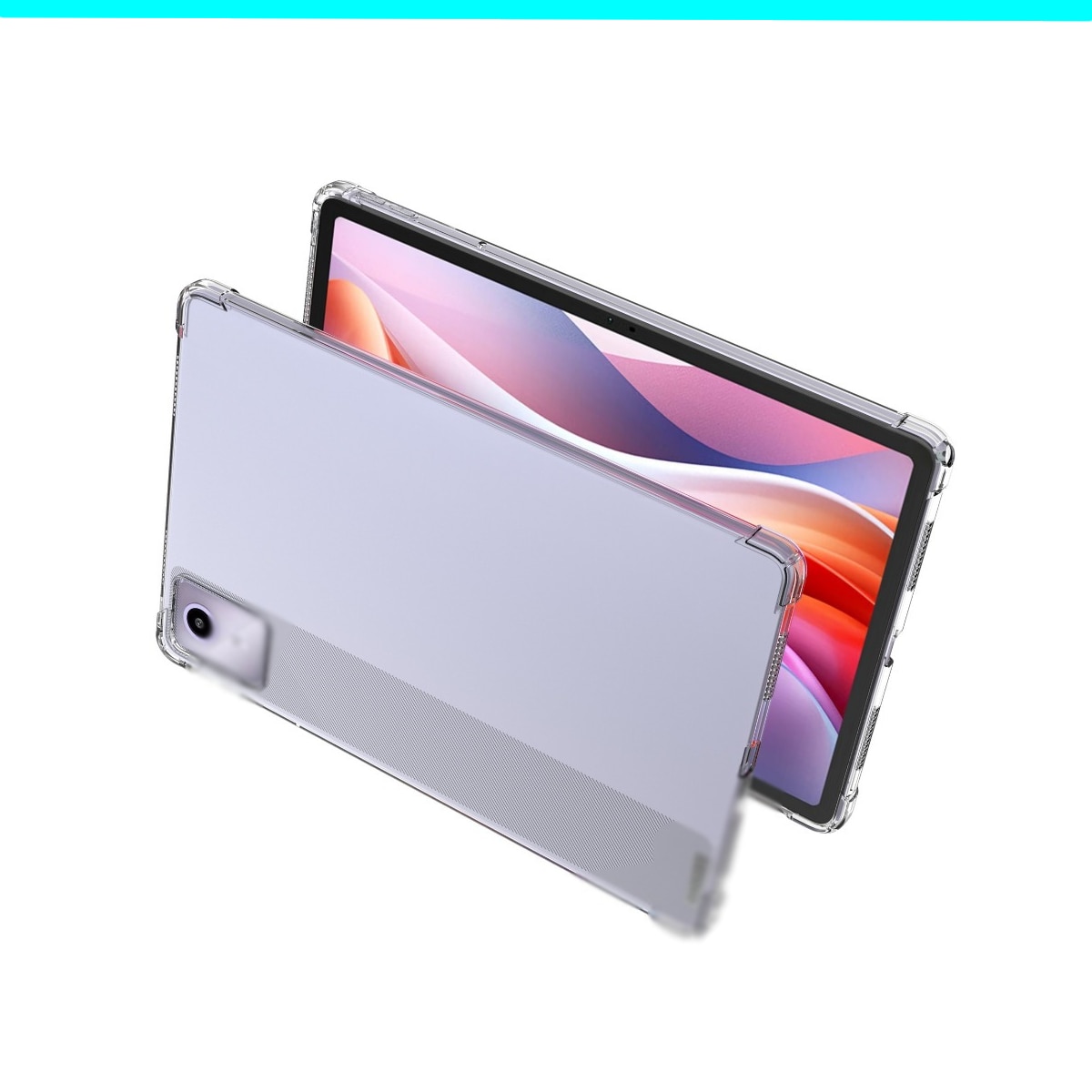 Husa Carcasa protectie pentru tableta, pentru lenovo Tab M11 11 inch 2024, pentru TB330FU, pentru TB331FC, Material TPU, flexibil, rezistent soc, rezistent uzura, rezistent cadere, usor si subtire, all-inclusive, capac spate DIY, transparent, 11 inch