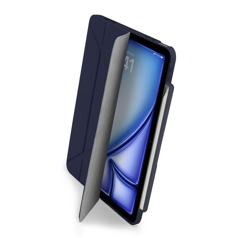Husa Pipetto Origami No3 compatibila cu iPad Air 4 2020 / 5 2022 / 6 2024 Dark Blue