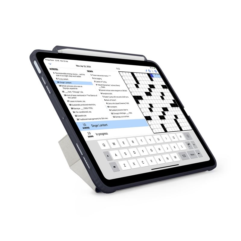Husa Pipetto Origami No3 compatibila cu iPad Air 4 2020 / 5 2022 / 6 2024 Dark Blue