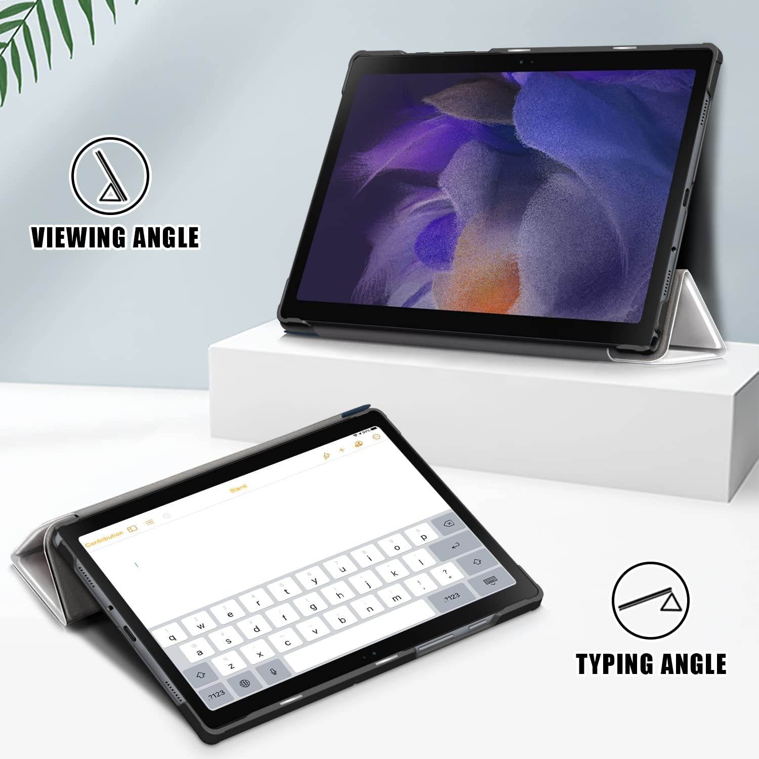 Husa Slim Sigloo, Smart Cover, Trifold, pentru tableta Lenovo K10, Tab M10 FHD Plus TB-X606F, TB-X606X,10.3 inch, model Good Night