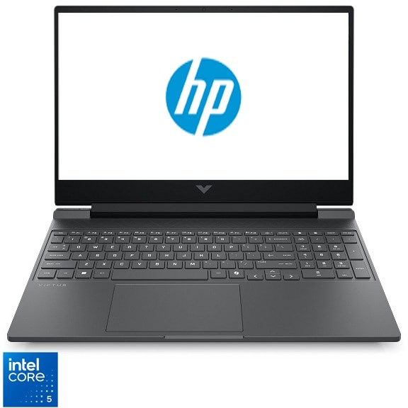 Laptop Gaming HP VICTUS 15-fa2107nn cu procesor Intel® Core™ Core 5 - 210H pana la 4.8GHz, 15.6", Full HD, 24GB DDR5 RAM, 1TB SSD, NVIDIA® GeForce RTX™ 5050 8GB GDDR7, Free DOS, Mica Silver