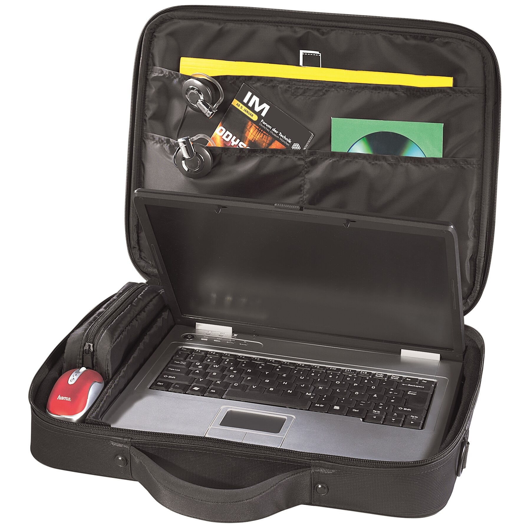Geanta laptop Hama Miami 15.6", Negru