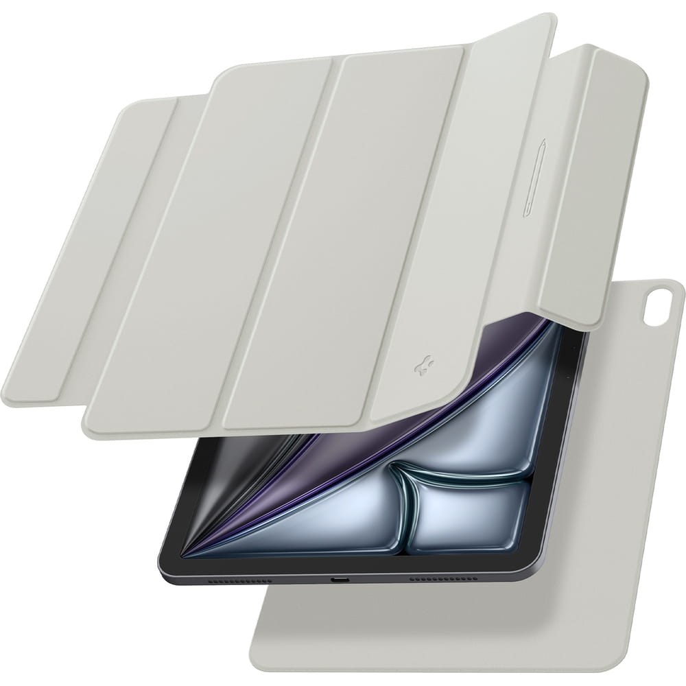 Husa tableta Spigen Air Skin Folio OneTap pentru iPad Air 13" 2024 Gri