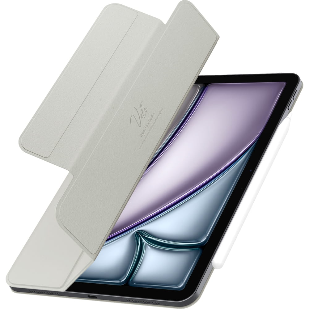 Husa tableta Spigen Air Skin Folio OneTap pentru iPad Air 13" 2024 Gri