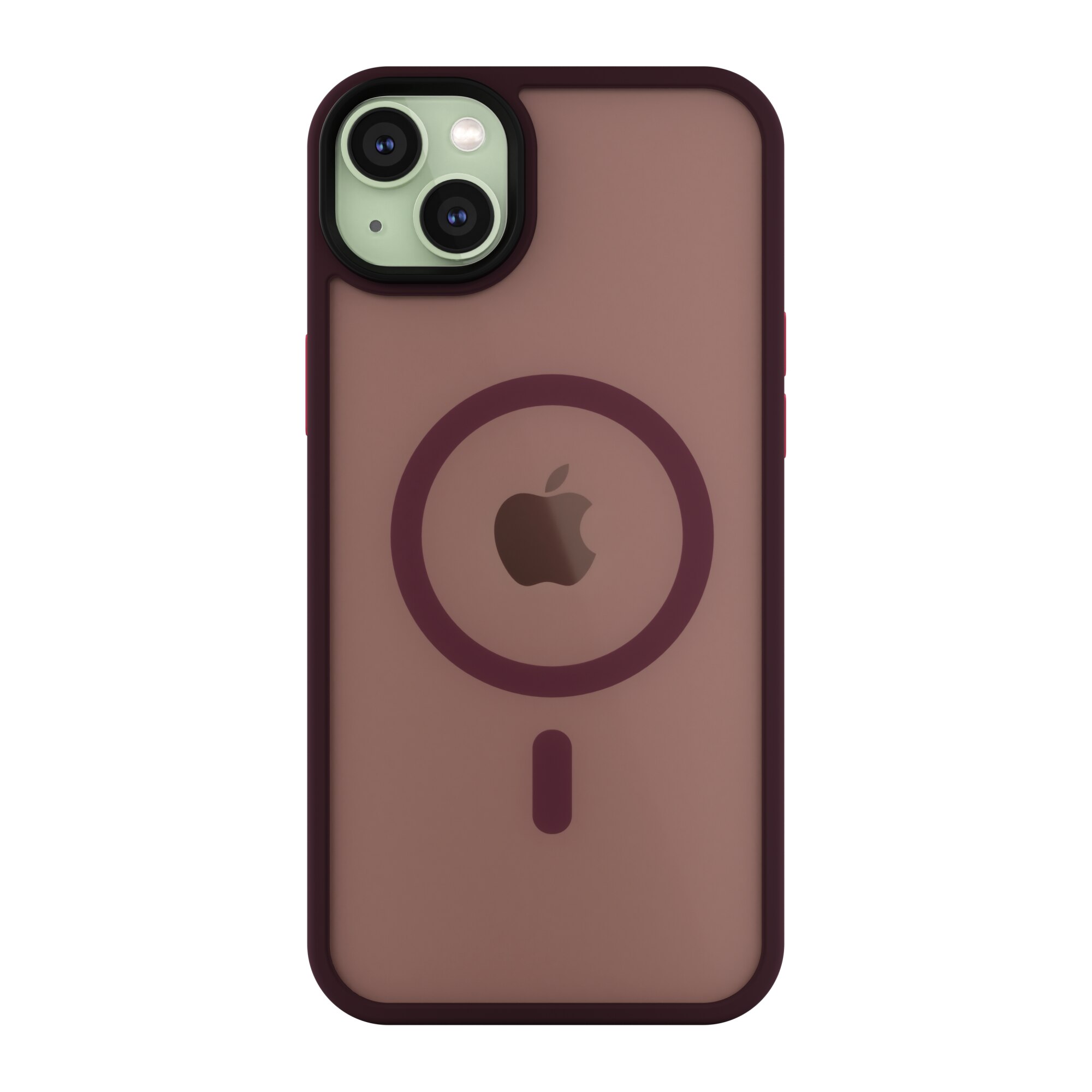 Husa de protectie NEXT ONE compatibila MagSafe pentru iPhone 15 Plus (2023), Claret Mist