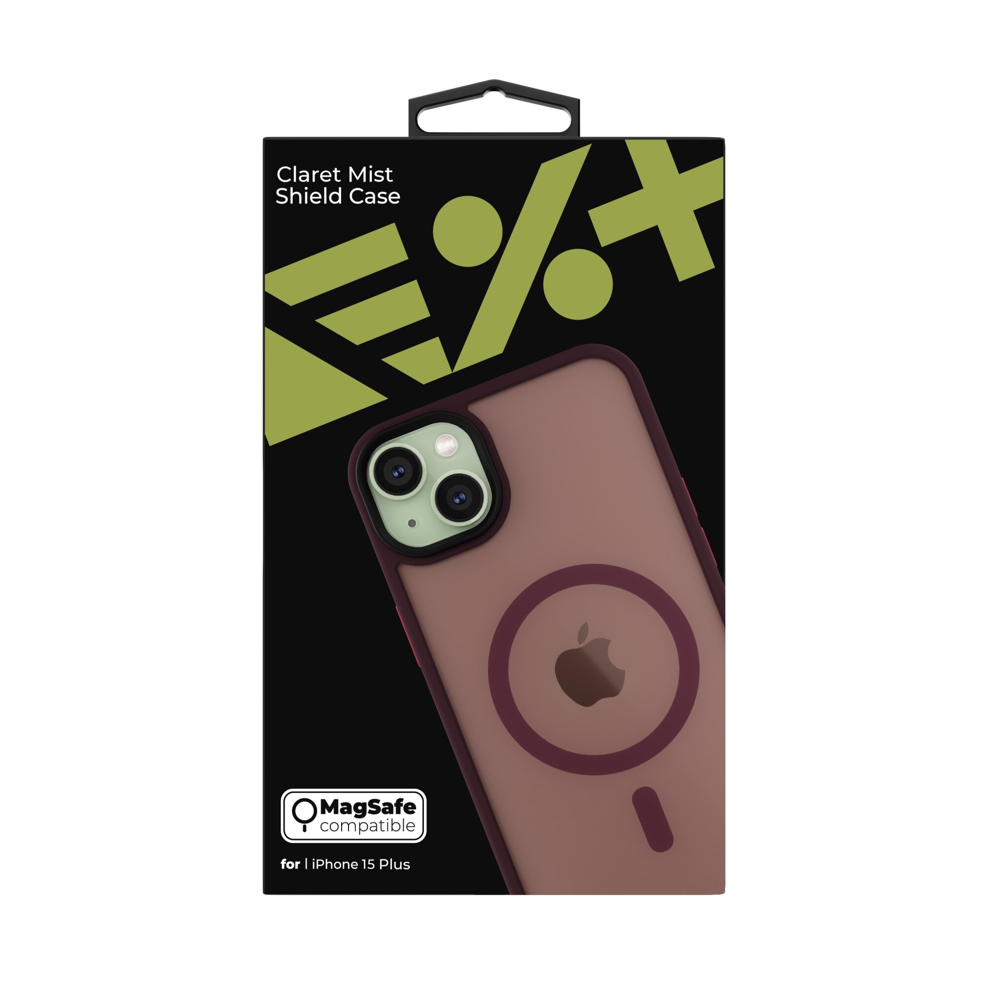 Husa de protectie NEXT ONE compatibila MagSafe pentru iPhone 15 Plus (2023), Claret Mist