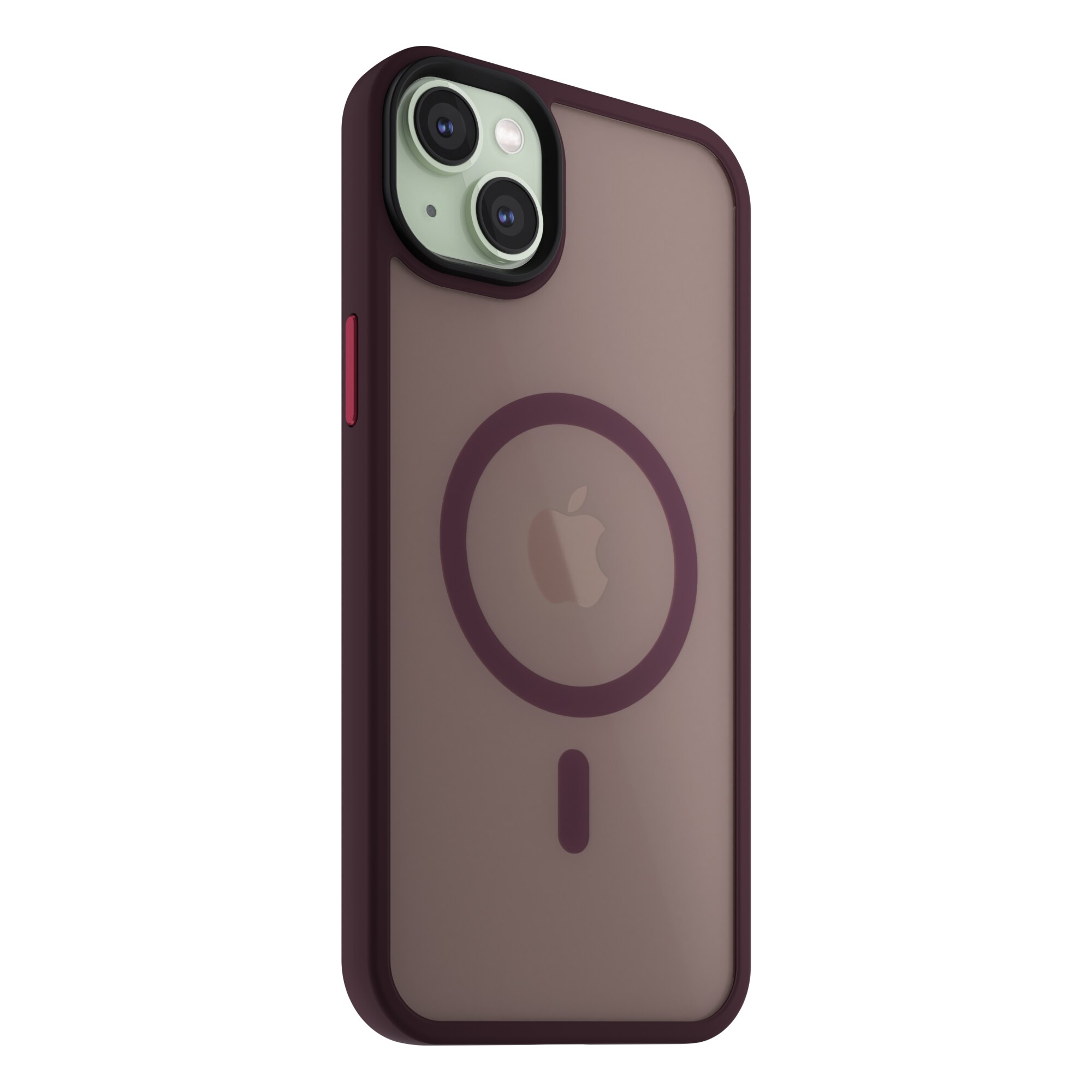 Husa de protectie NEXT ONE compatibila MagSafe pentru iPhone 15 Plus (2023), Claret Mist