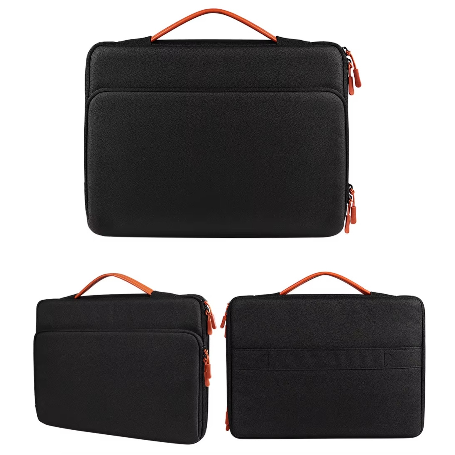 Geanta laptop DKM, 13-14 inch, impermeabila, multiple compartimente, 34x26x3,5 cm