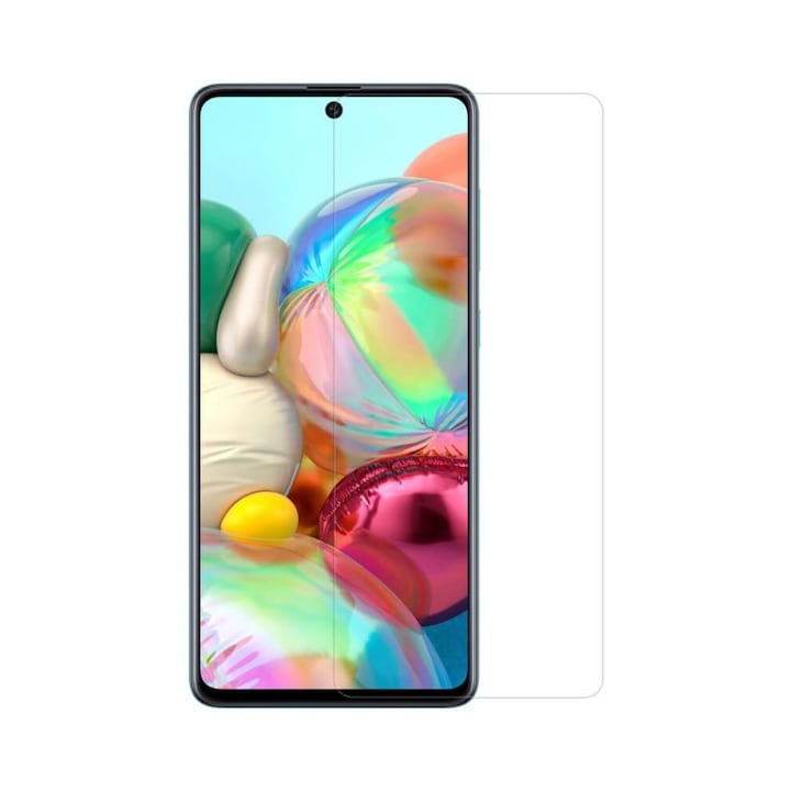 Folie din sticla compatibila cu Samsung Galaxy A51 - Transparent