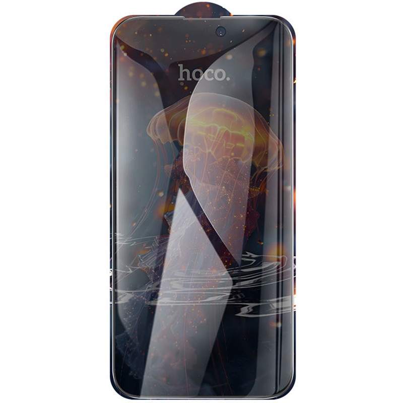 Folie Privacy Protection HOCO G18 Plus, Compatibil cu iPhone 16 Pro/iPhone 17/iPhone 17 Pro, Sticla securizata, Negru