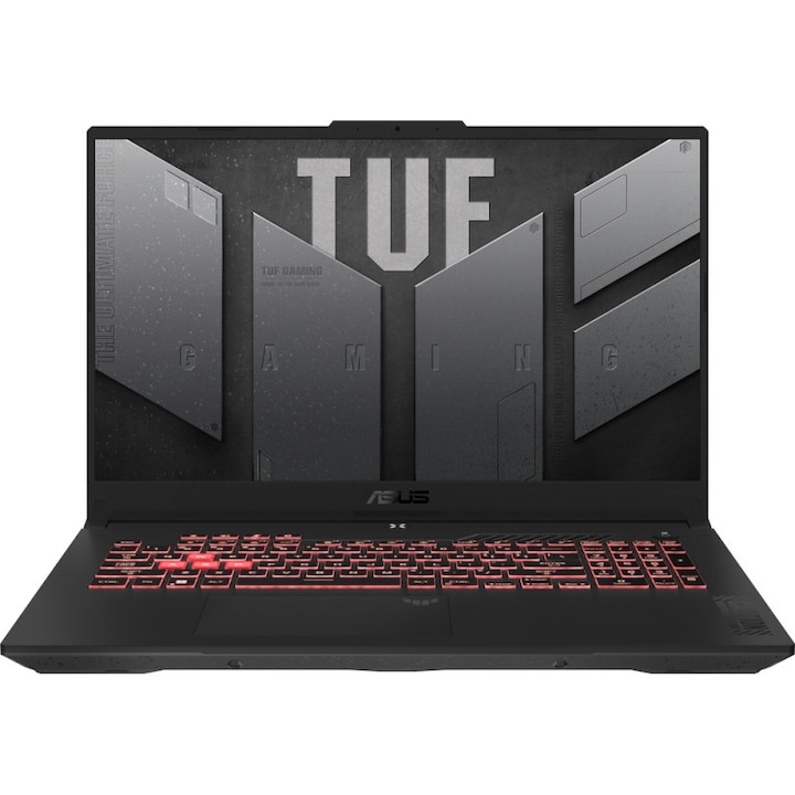 Laptop ASUS Gaming 17.3'' TUF F17 FX707VJ, FHD 144Hz, Procesor Intel® Core™ 5 210H (12M Cache, up to 4.80 GHz), 32GB DDR4, 256GB SSD, GeForce RTX 3050 6GB, WINDOWS 11 PRO, Mecha Gray