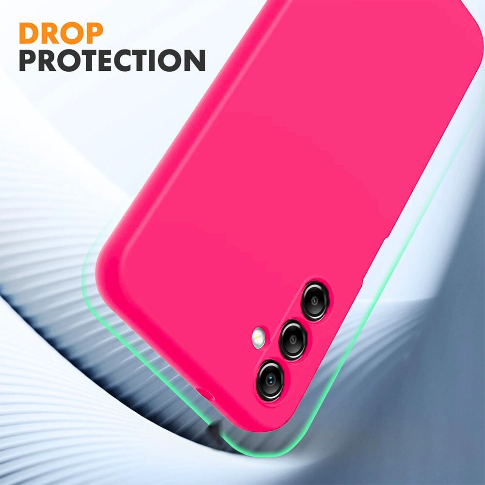 Husa pentru Samsung Galaxy S26 Ultra, Joyshell, Silicon Catifelat, Interior Microfibra, Ultra Slim, Antisoc, Protectie Premium, Roz Neon
