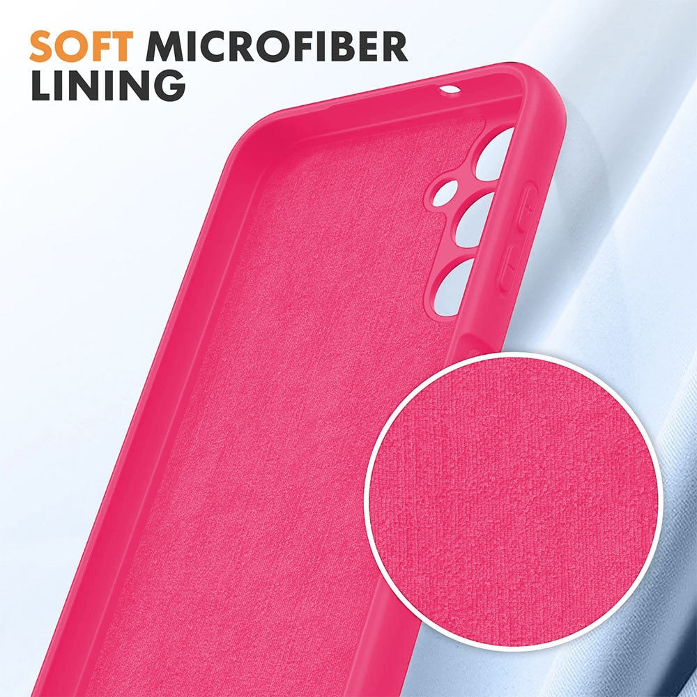 Husa pentru Samsung Galaxy S26 Ultra, Joyshell, Silicon Catifelat, Interior Microfibra, Ultra Slim, Antisoc, Protectie Premium, Roz Neon
