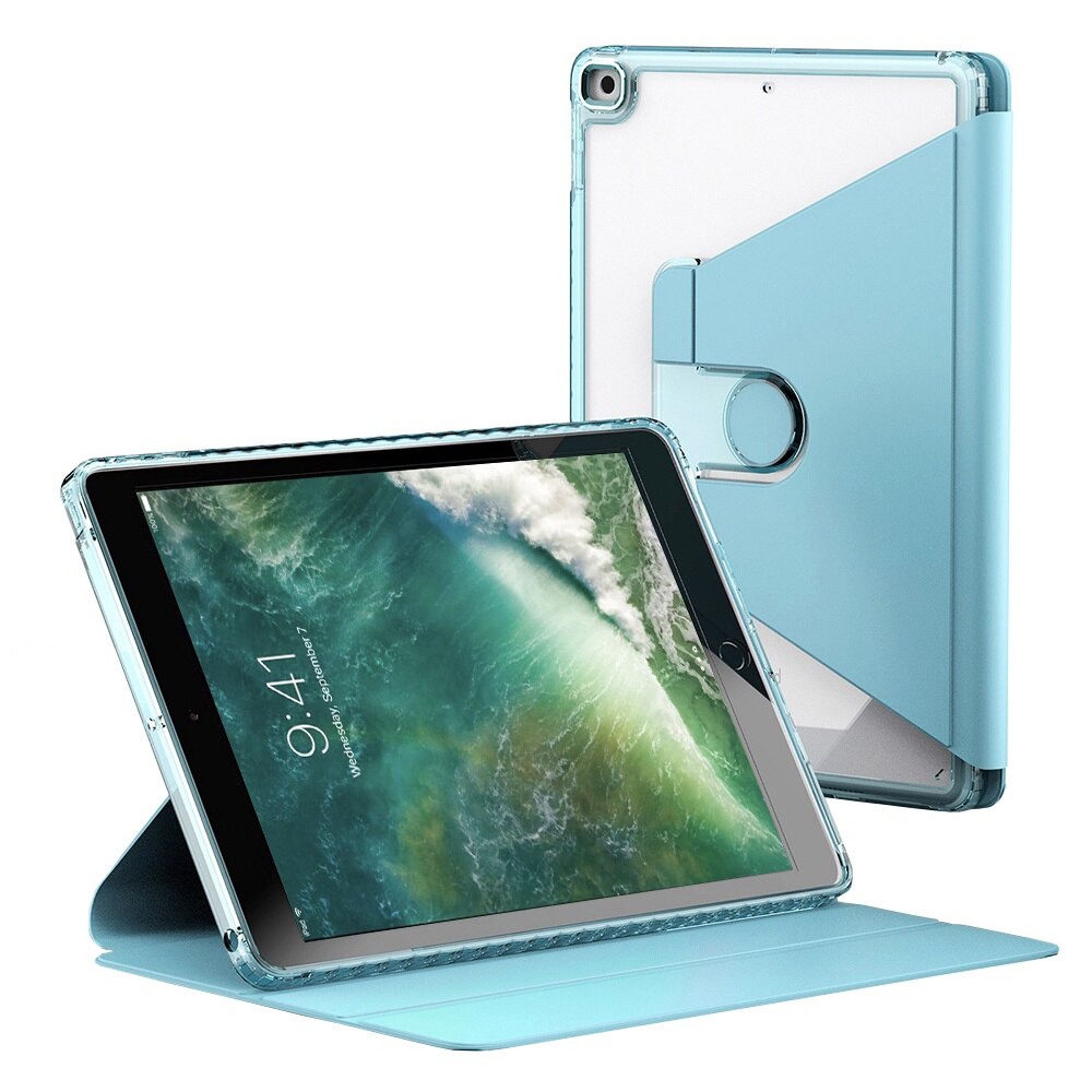 Husa fixGuard Crystal Vision pentru iPad 9.7", 2017 / 2018 - Albastru deschis