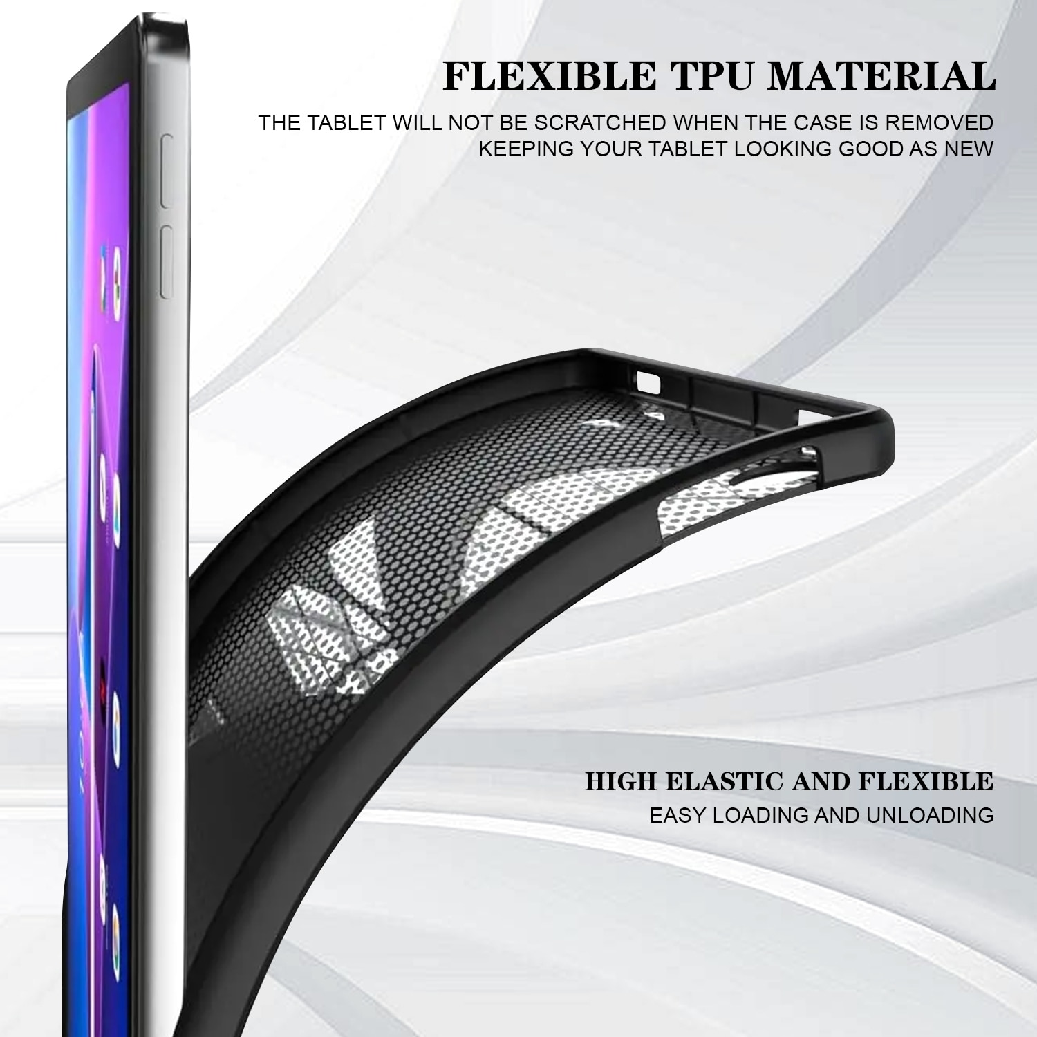 Husa tableta pentru Huawei MediaPad T5, silicon, design tip carte, protectie anti-zgarieturi, suport pentru vizionare, compatibilitate modele 2018-2021, roz auriu