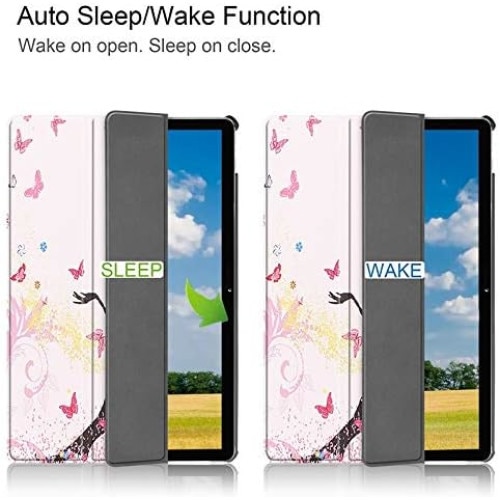 Husa pentru tableta Nokia T21 2022, 10,4inch, Slim, Smart Cover, Trifold, Sigloo, model Elf Girl