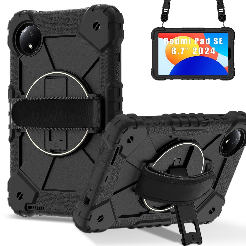 Husa pentru copii XGSM, blindata, suport, neagra, pentru Xiaomi Redmi Pad SE 8.7