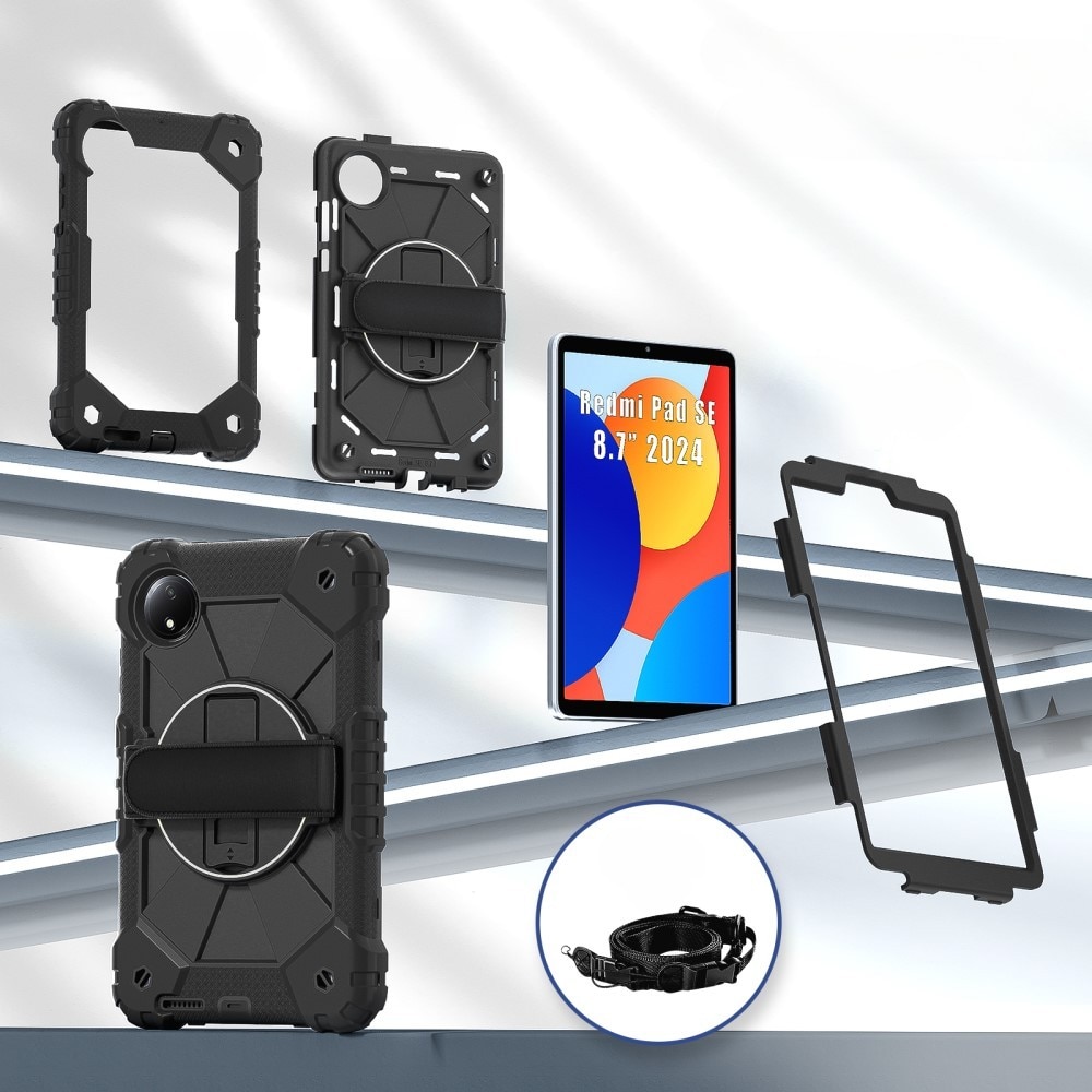 Husa pentru copii XGSM, blindata, suport, neagra, pentru Xiaomi Redmi Pad SE 8.7