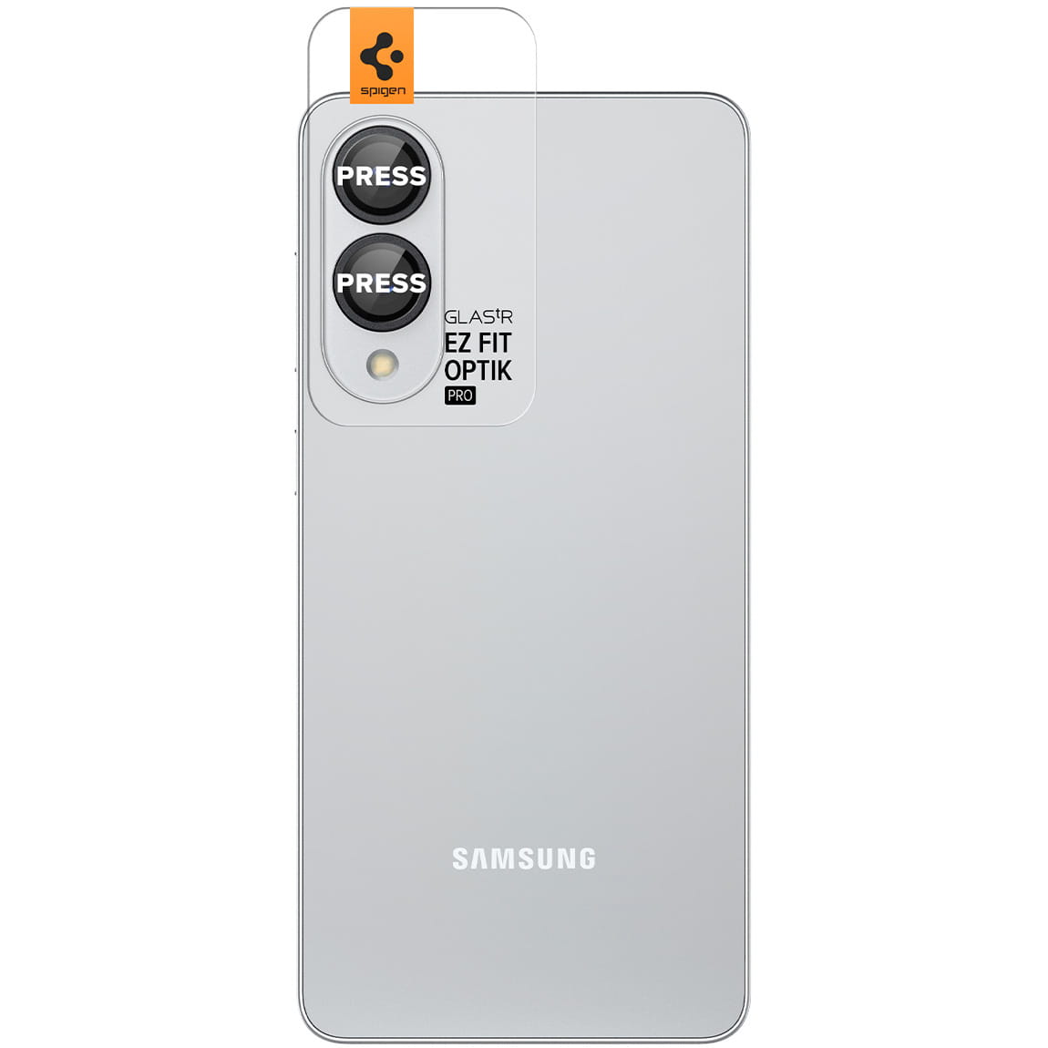 Set 2x Protecție de sticlă pentru lentile Spigen Glas.tR Ez Fit Optik Pro 2-Pack pentru Samsung Galaxy S25 Edge