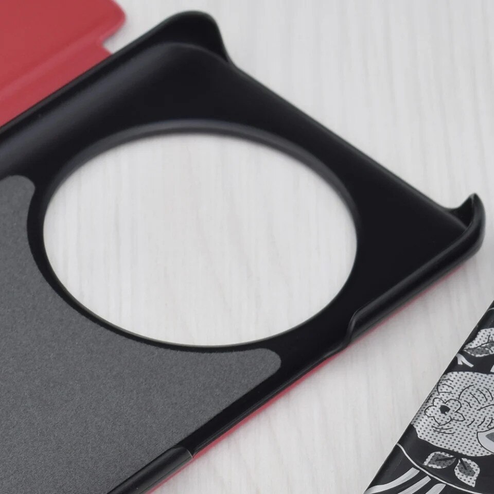 Husa pentru Honor Magic6 Lite, SKYDDAR INNOVATION, eFold, tip carte, set cu sticker, Rosu