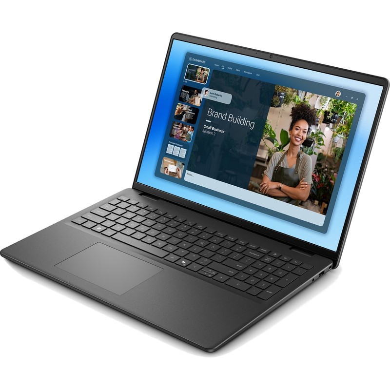 Laptop DELL 16'' DC16250, FHD+, Procesor Intel® Core™ 5 120U (12M Cache, up to 5.00 GHz), 16GB DDR5, 1TB SSD, Intel Graphics, Win 11 Pro, Carbon Black, 3Yr ProSupport