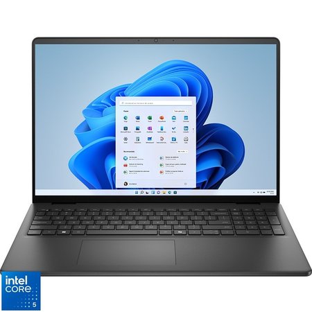 Laptop DELL 16'' DC16250, FHD+, Procesor Intel® Core™ 5 120U (12M Cache, up to 5.00 GHz), 16GB DDR5, 1TB SSD, Intel Graphics, Win 11 Pro, Carbon Black, 3Yr ProSupport