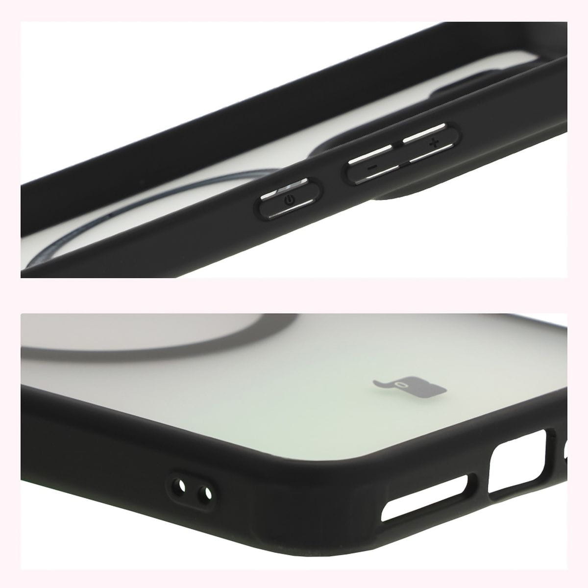 Husa Bizon Case MatteO pentru Xiaomi 15, translucid cu negru