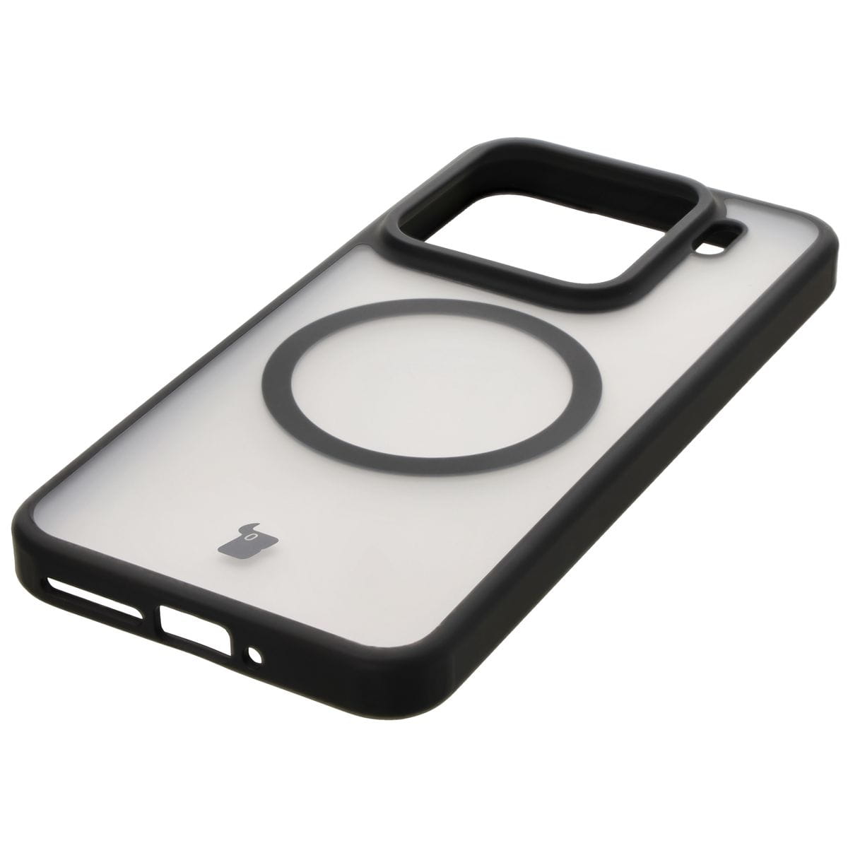 Husa Bizon Case MatteO pentru Xiaomi 15, translucid cu negru